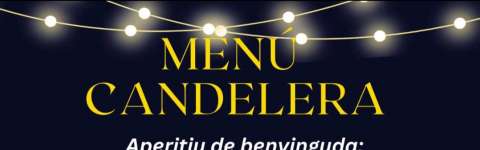 Menú con motivo de las fiestas de la Candelera