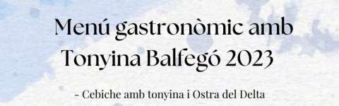 Menú gastronómico con Atún Balfegó 2023